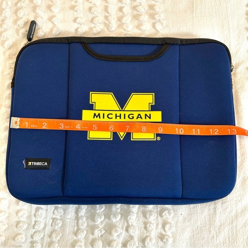 13” Blue University of Michigan Neoprene Laptop Case - Picture 2 of 5